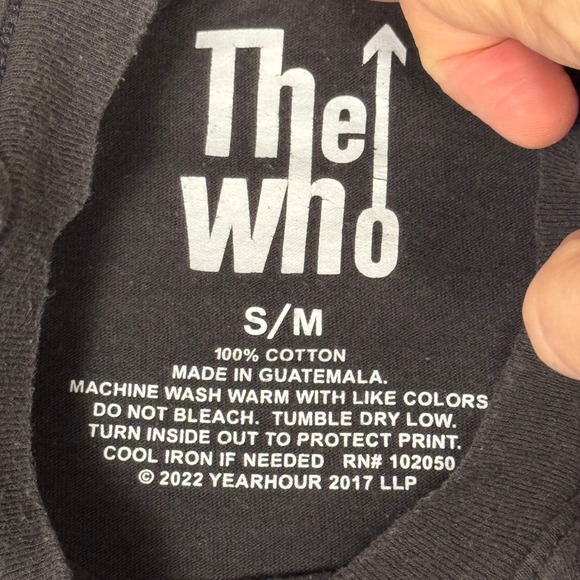 The Who USA Tour Graphic Band T-Shirt Black S/M - Picture 4 of 5